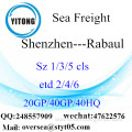 Shenzhen Port Sea Freight Shipping To Rabaul